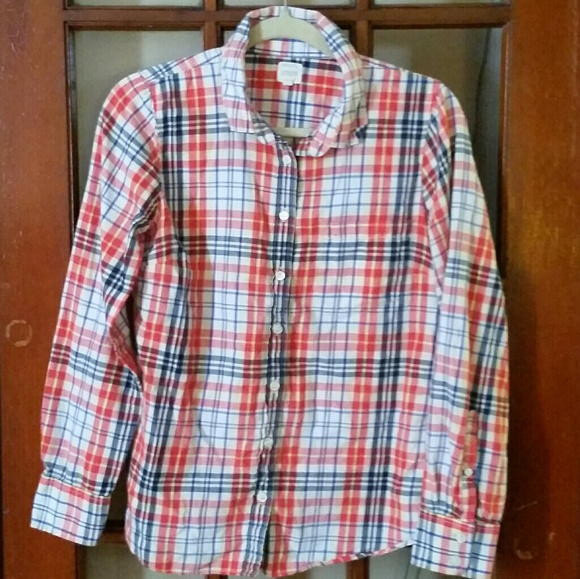 J. Crew Factory Tops - J. Crew flannel shirt sz Small
